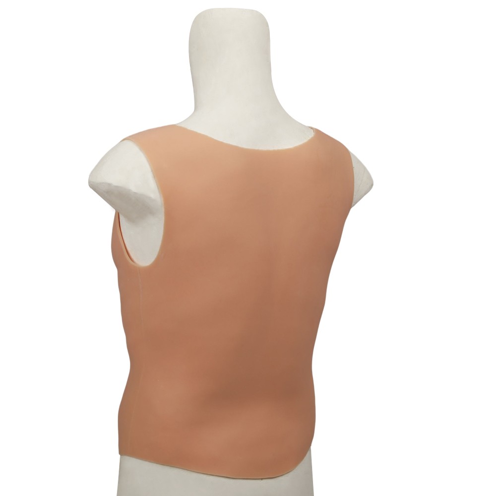Cosplay Silicone Fake Chest Male Suit Round Neck Muscle Artificial Simulation