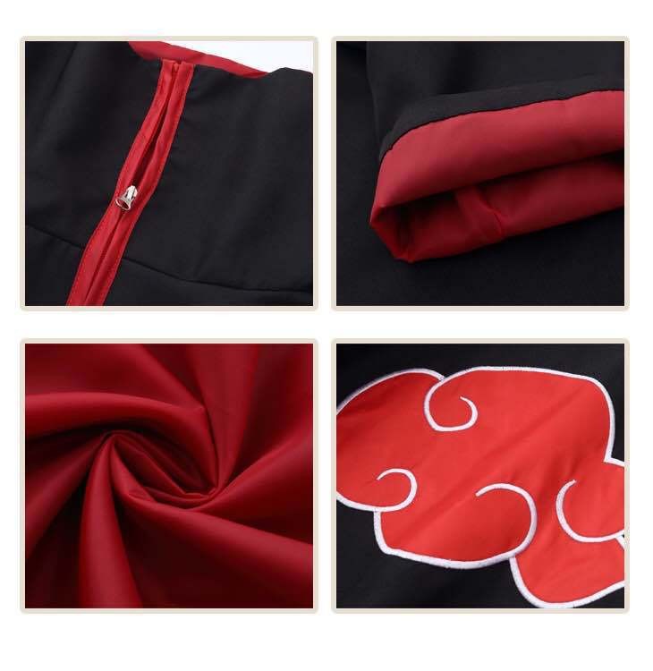 Naruto Akatsuki Tobi Uchiha Obito Robe Cloak + Resin Mask Cosplay Costume
