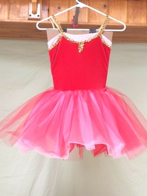 Red Adult Ballet Multi Layer Short Tutu