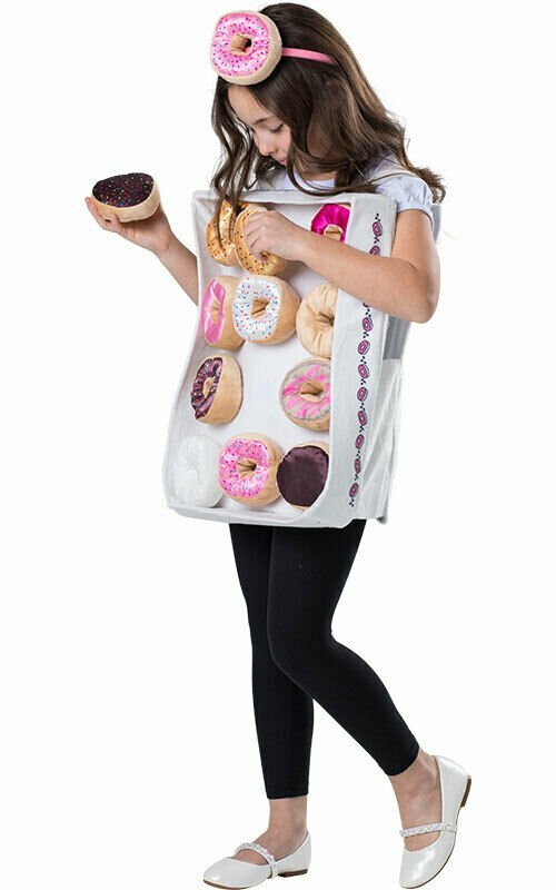 Dress-Up-America Doughnut Box Costume for Kids – Donut Costume Set