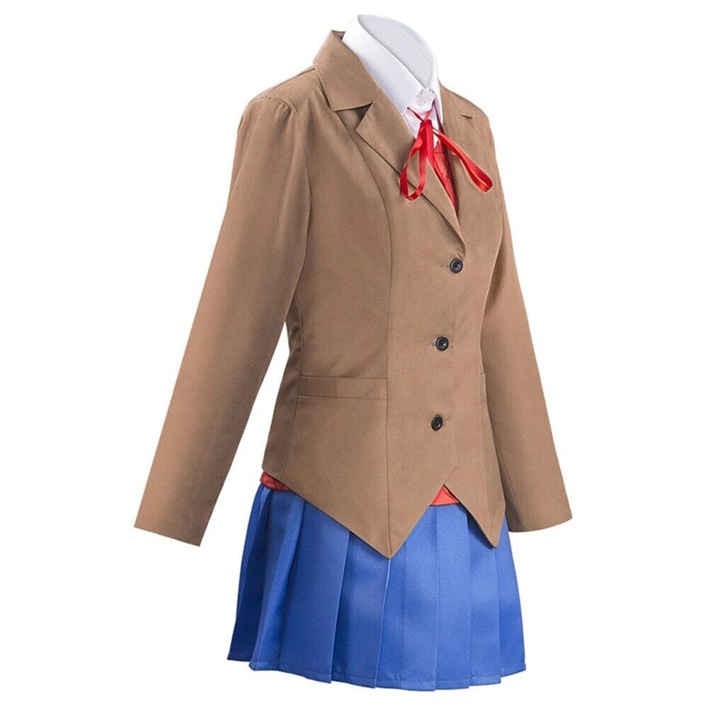 Doki Doki Literature Club Monika Cosplay Sayori Yuri Natsuki Cosplay Costume &
