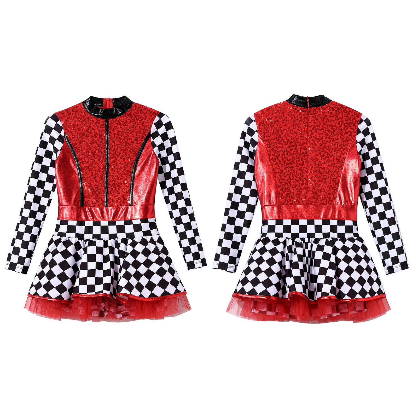 Girls Costume Jumpsuit Kids Dress Performance Kids Costume Metallic Carnival