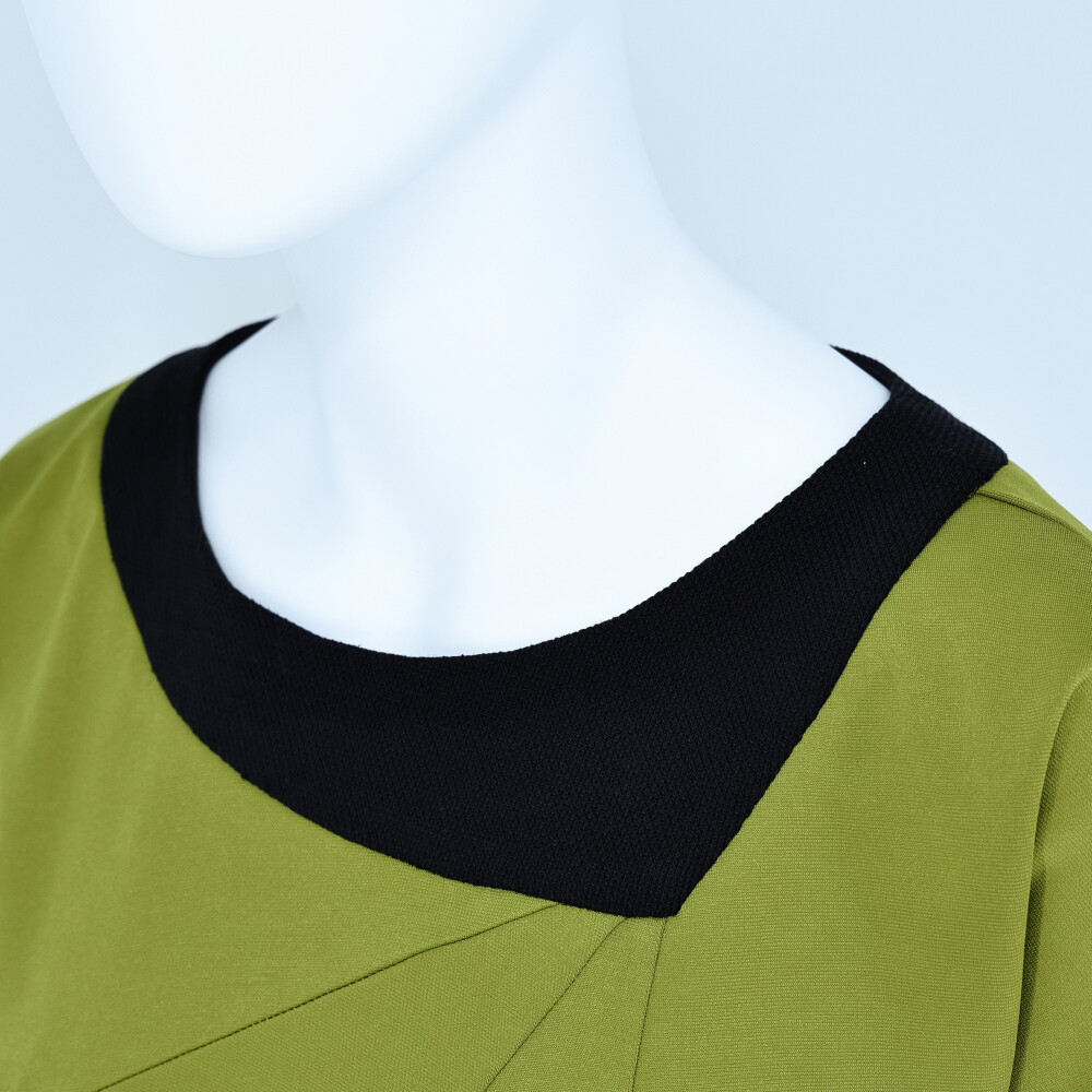Cosplay TOS Female Duty Uniforms The Original Series Blue Gold Red Dress Costume