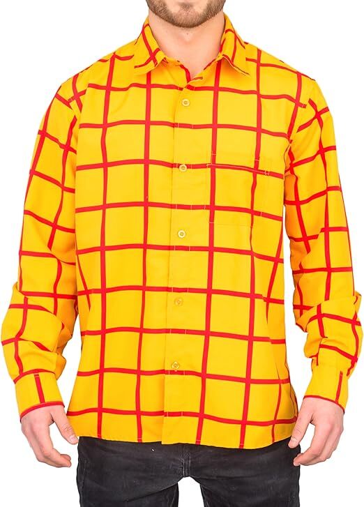 Sheriff Woody Cowboy Shirt Halloween Costume Cosplay Toy Story Character Outfit