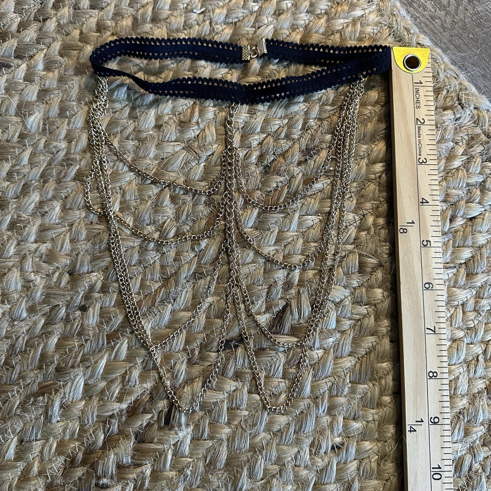 Leg Garter Gold Chain Costume Renaissance Cosplay Stretchy Band