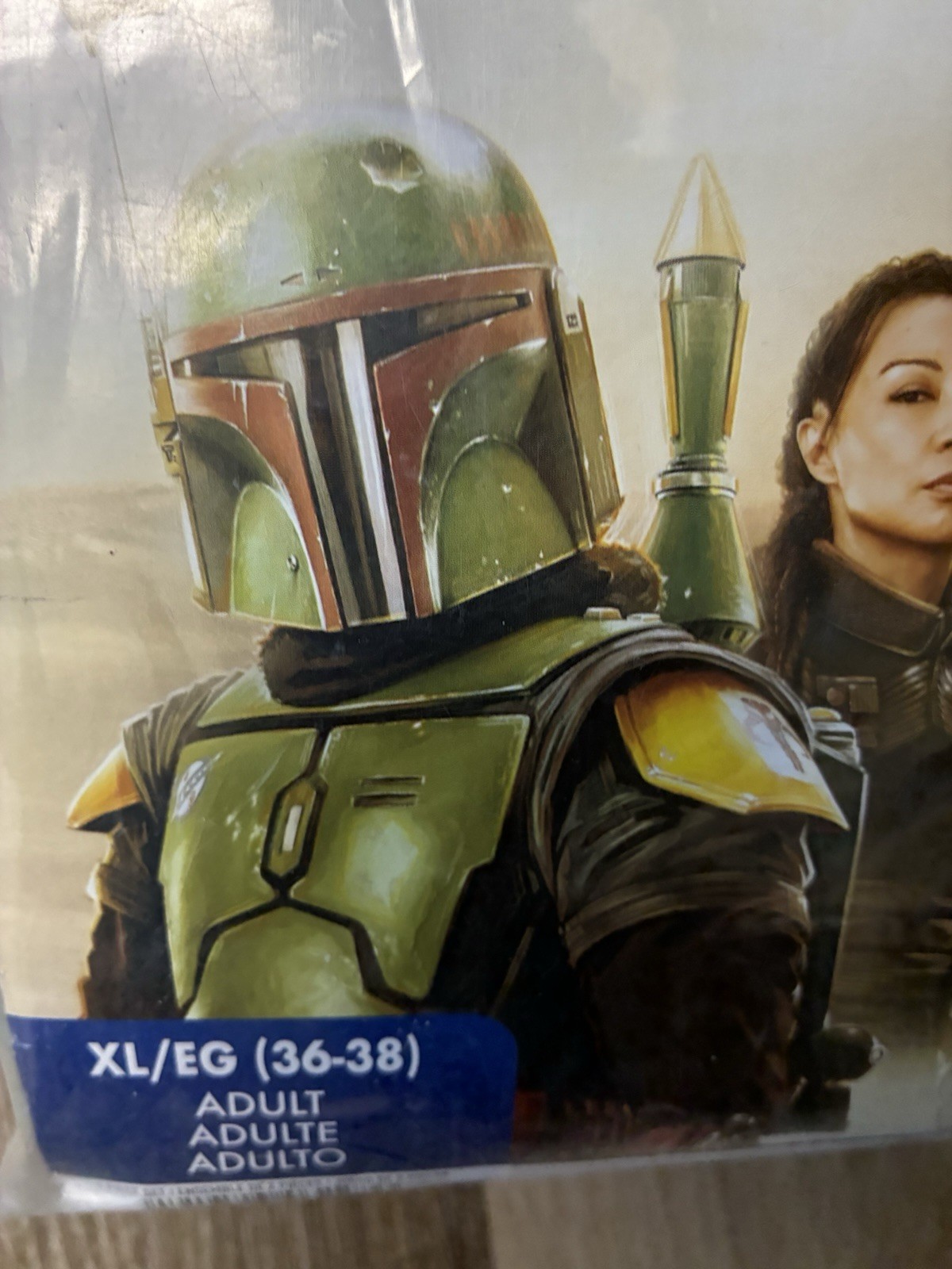 Jazwares Star Wars The Book of Boba Fett Costume Adult XL 36-38 NEW