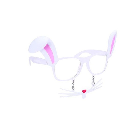 Party Costumes – Sun-Staches – Clear Frame Rabbit Bunny w/Whiskers New Halloween