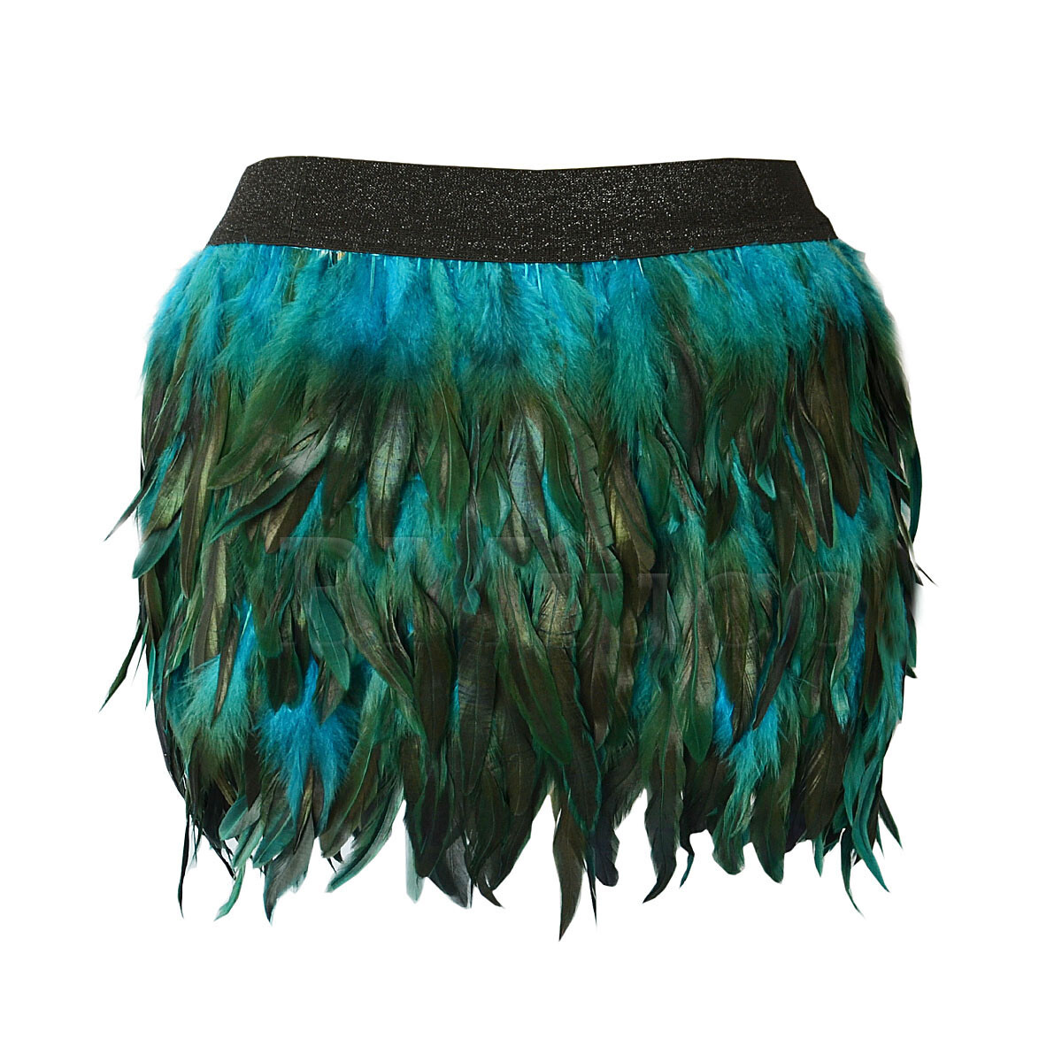 Fashion Girl Women’s Artificial Feather Mini A-line Skirt Role CosPlay Costume
