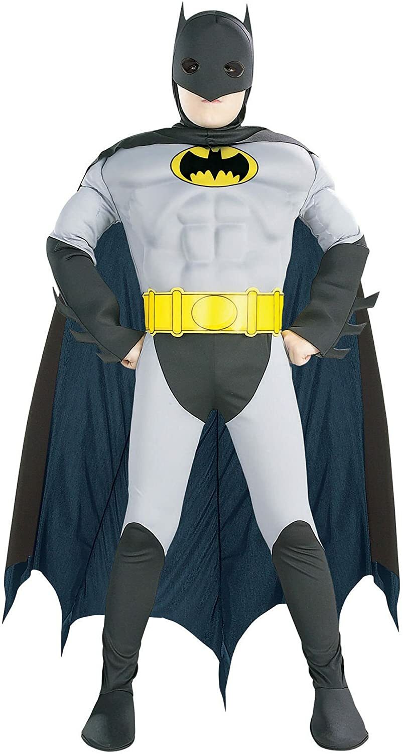 Rubie’s DC Comics Batman Deluxe Muscle Chest Children’s Costume Dress Up Play