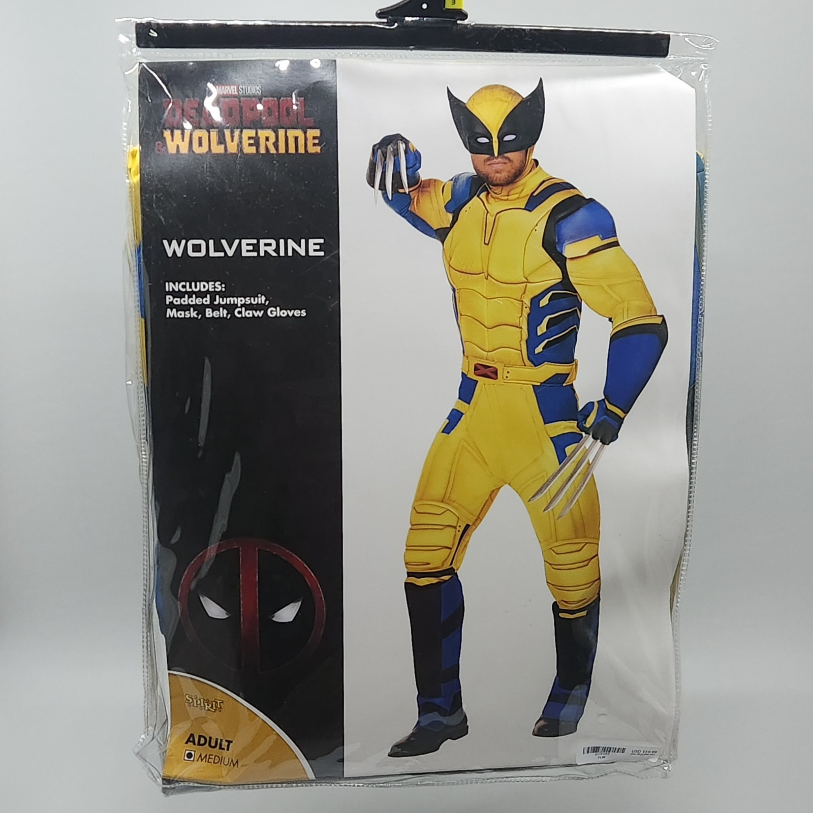 01751353 Spirit Halloween Adult Wolverine Costume Deadpool & Wolverine – Small S