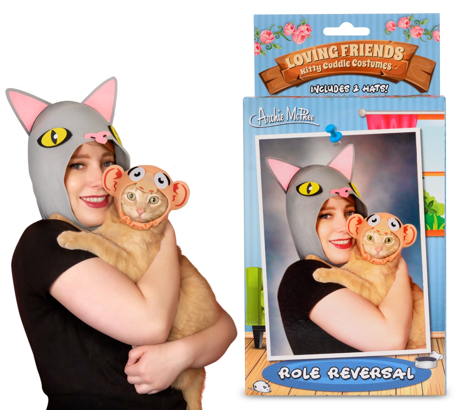 Kitty Cat Costume Kit (Owner & Pet Role Reversal) Funny GaG – Archie McPhee