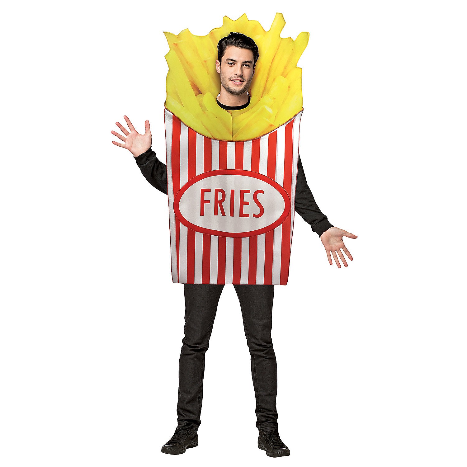 Rasta Imposta Adult French Fries Costume – One Size – Multicolored