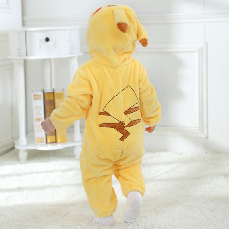 Pikachu Pajamas Kigurumi Cute Costume Bodysuit Cosplay – Baby Size 59-80cm