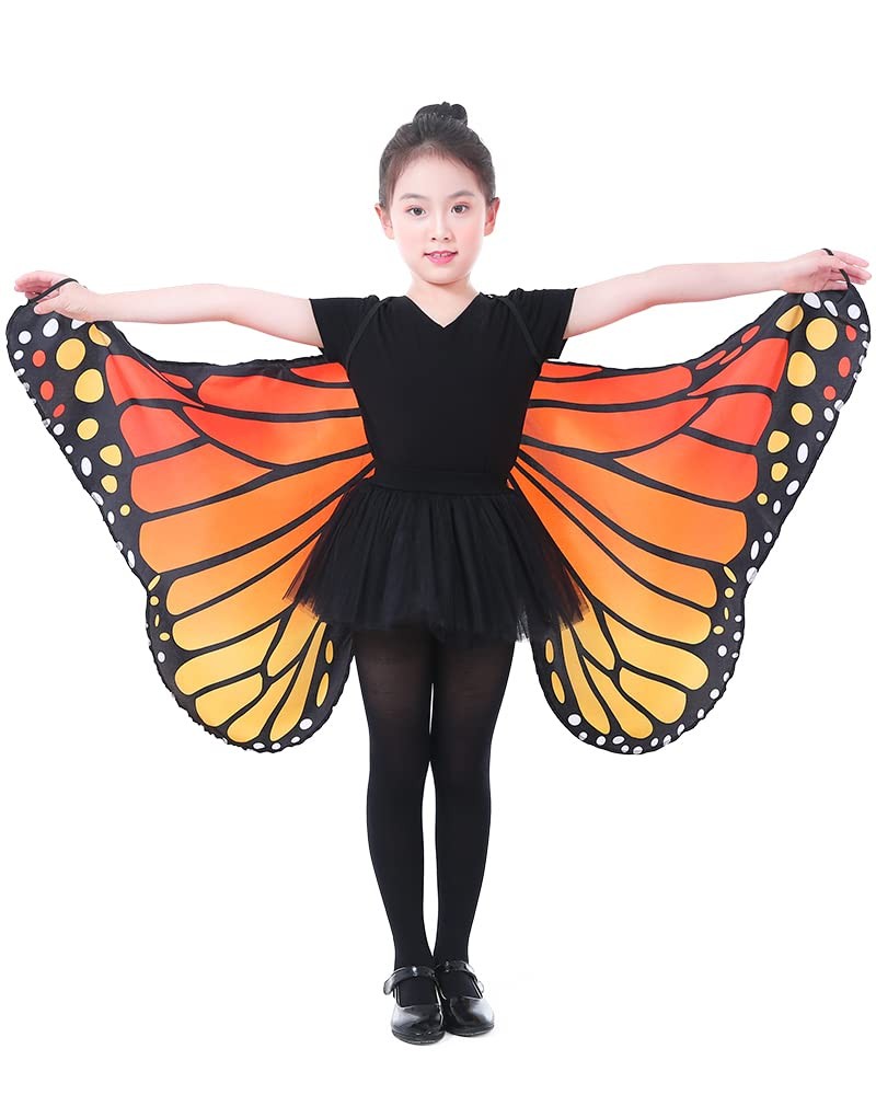 Seasons Kids Monarch Butterfly Cape Wings, One Size