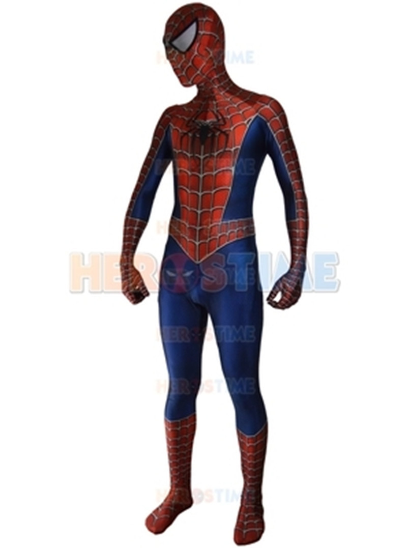 Classic Raimi Spiderman Cosplay Costumes Spider-man 3D Zentai Suit Halloween New