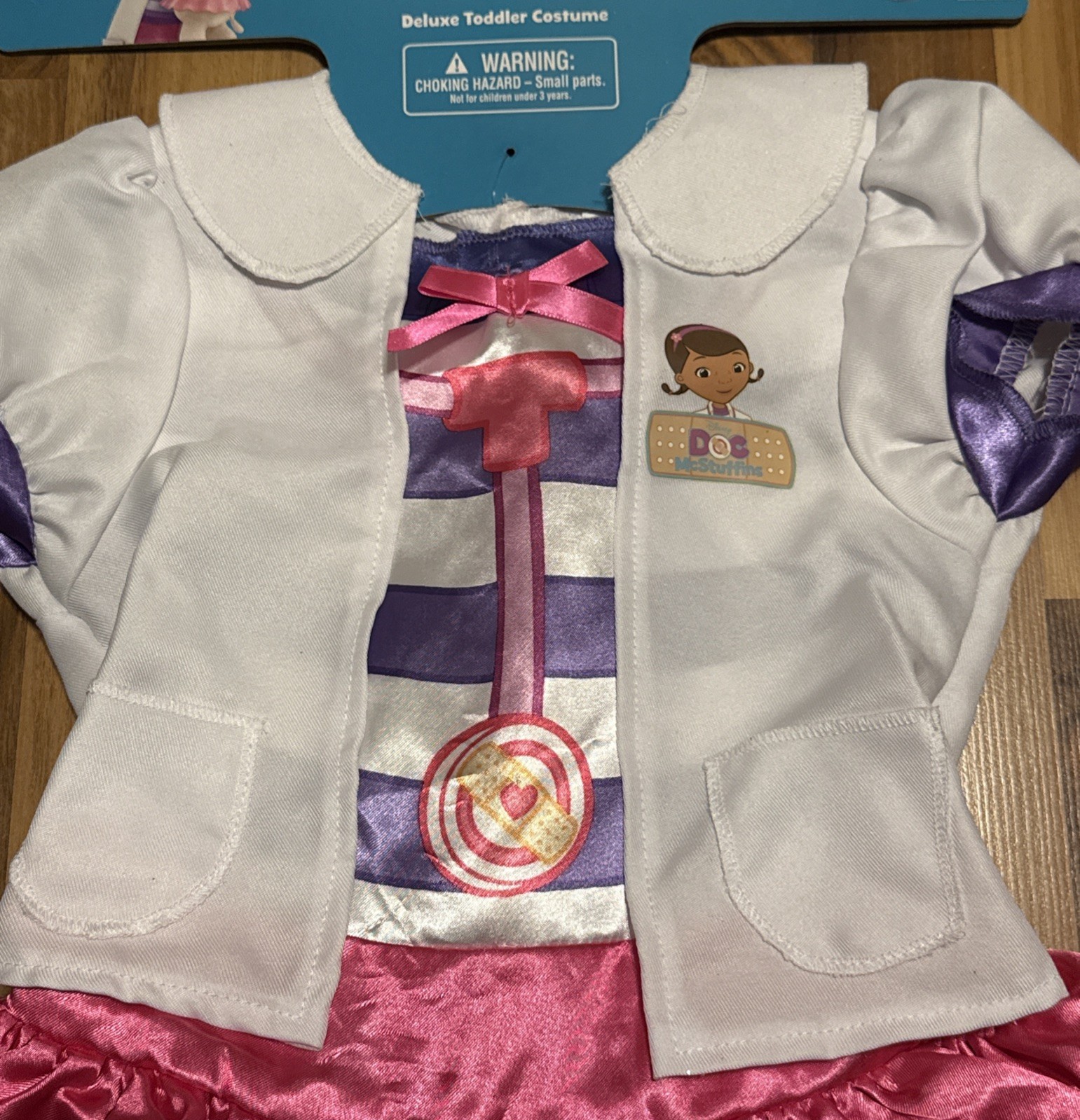 Disguise Deluxe (XS 3T/4T) Toddler DOC MCSTUFFINS Costume with Toy Stethoscope