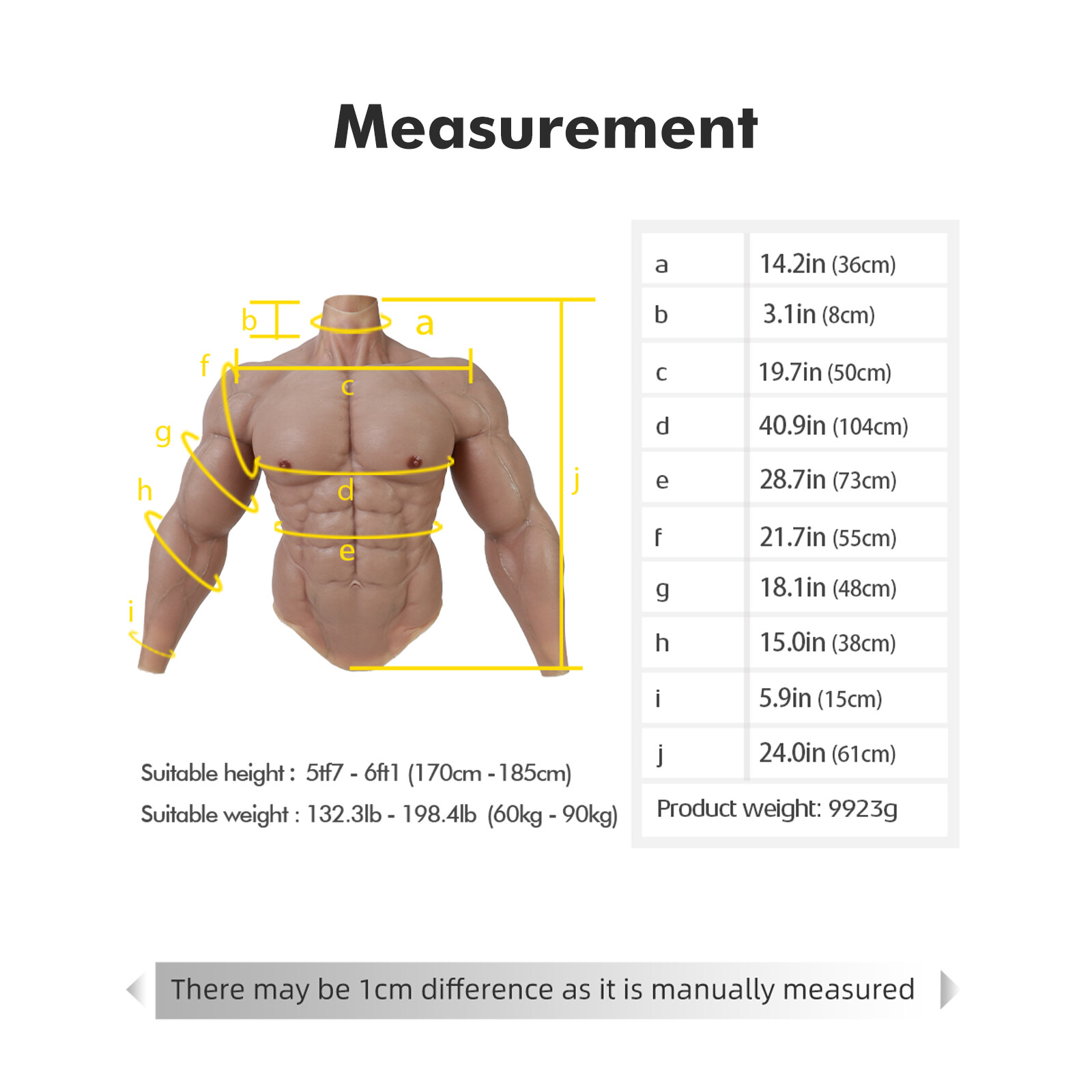 SMITIZEN Silicone Upgraded Muscle Suit Realistic muscle pant fetish fake belly
