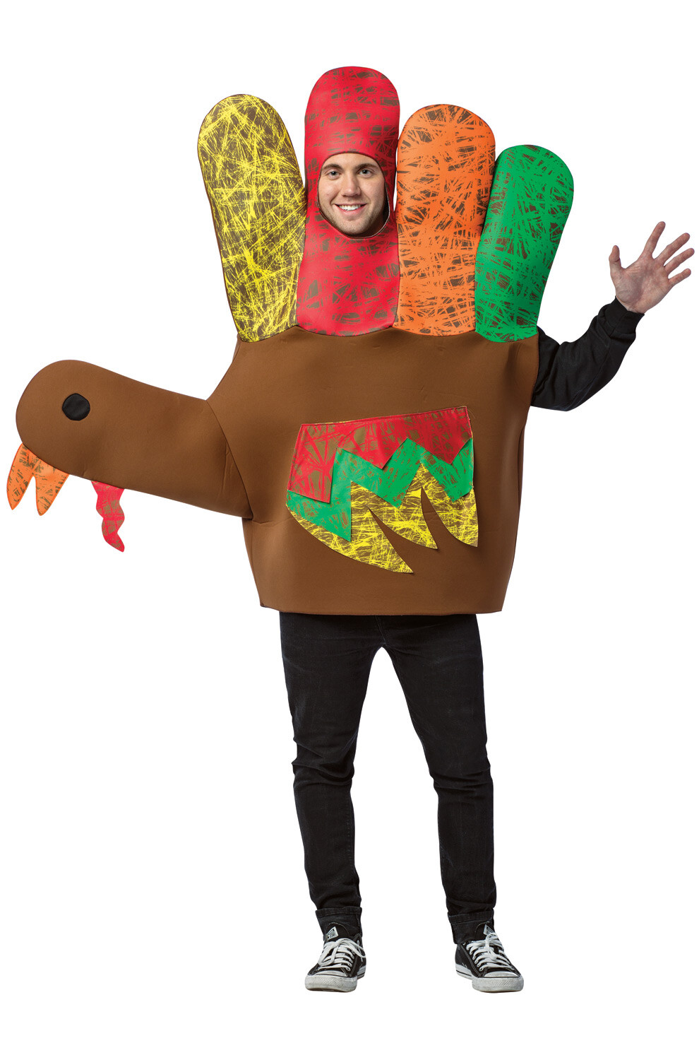 Brand New Thanksgiving Hand Turkey Adult Costume