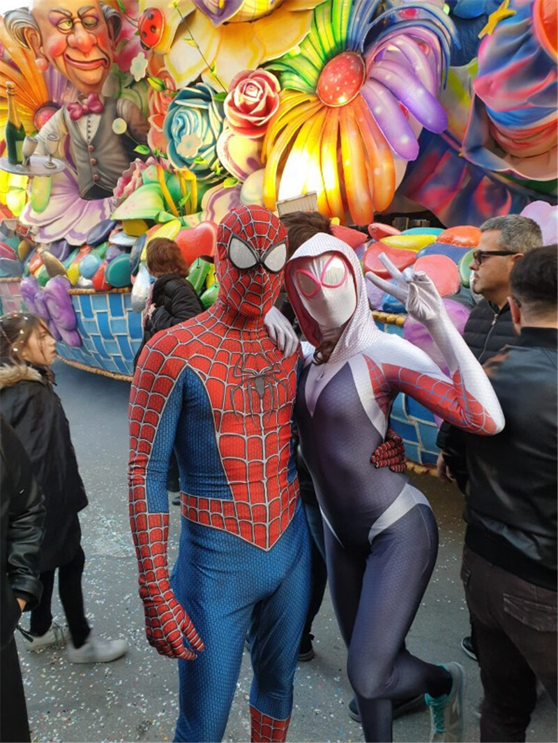 Classic Raimi Spider-Man Cosplay Costumes Spiderman Suit Zentai Halloween Party
