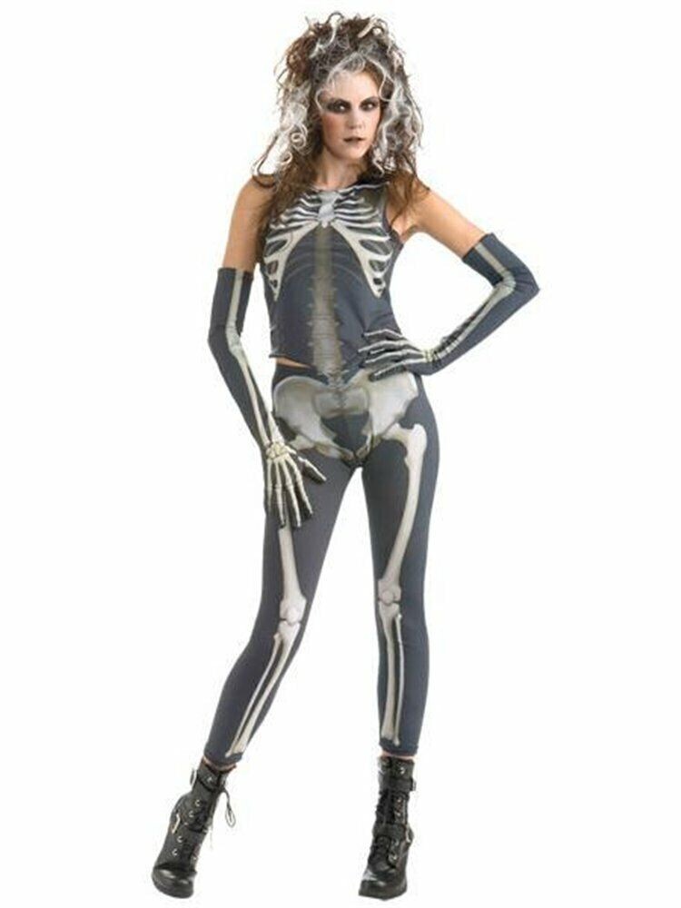 NIP Halloween Sensations Skelee Girl Women’s L Adult Halloween Cosplay Costume