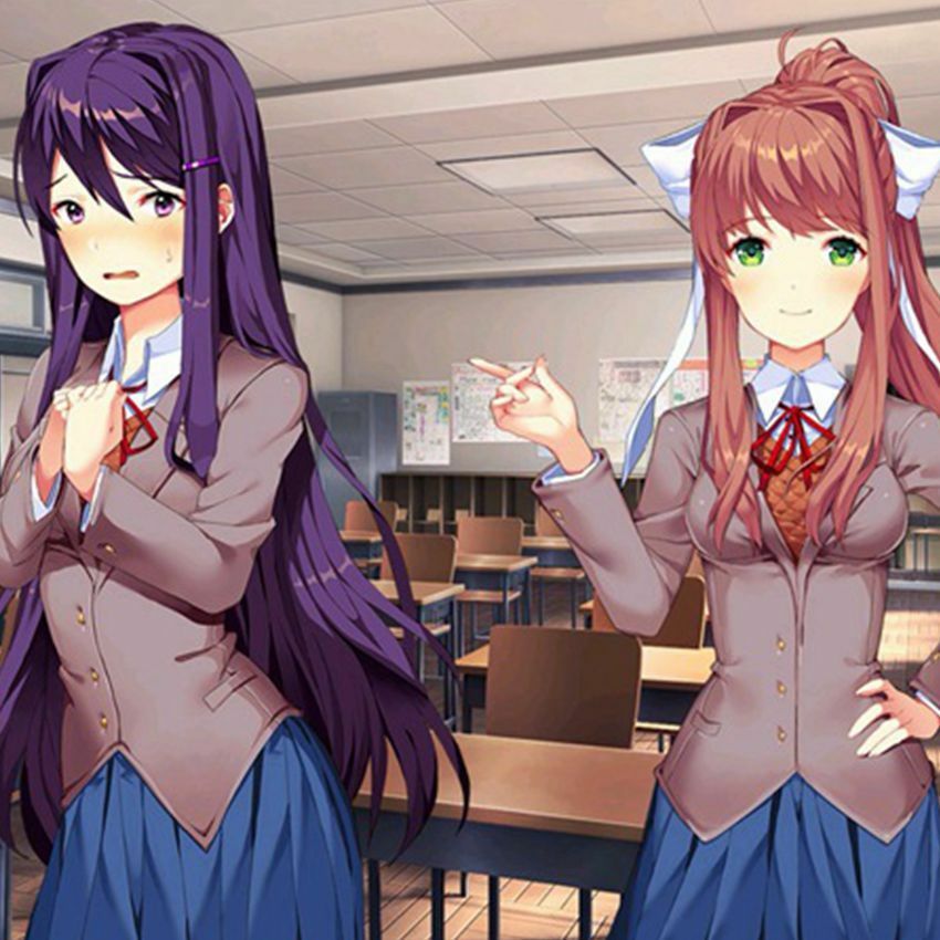 Doki Doki Literature Club Sayori Yuri Natsuki Monika Costume Cosplay Uniform