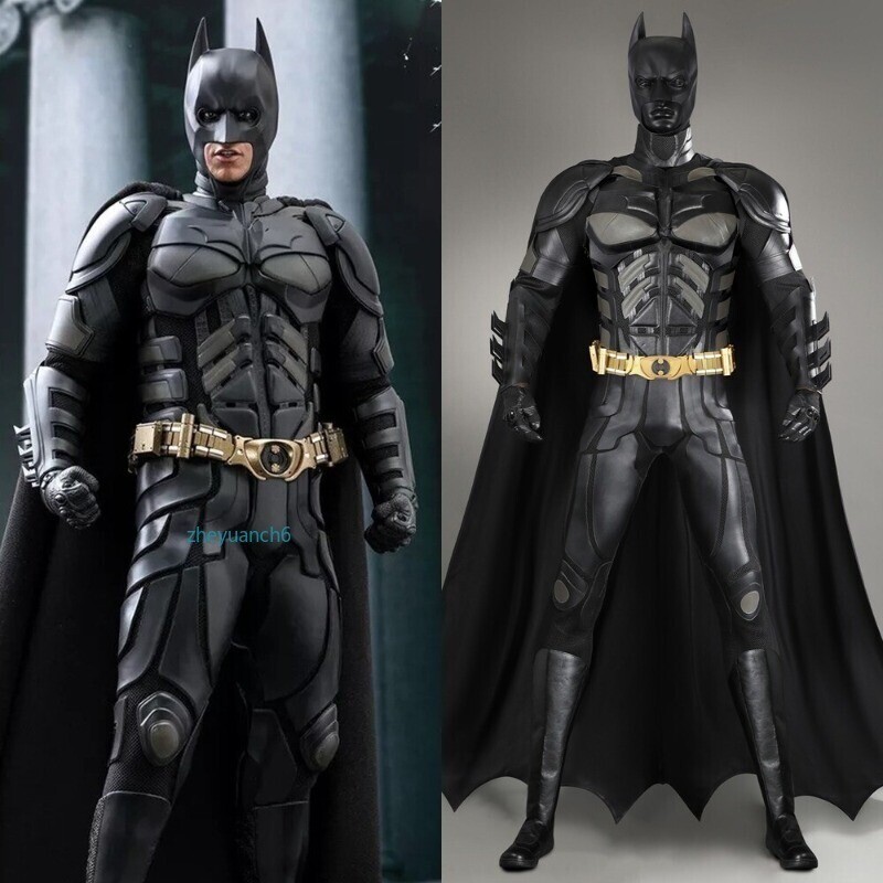 Batman Costume The Dark Knight Rises Cosplay Bruce Wayne Suit Handmade Halloween
