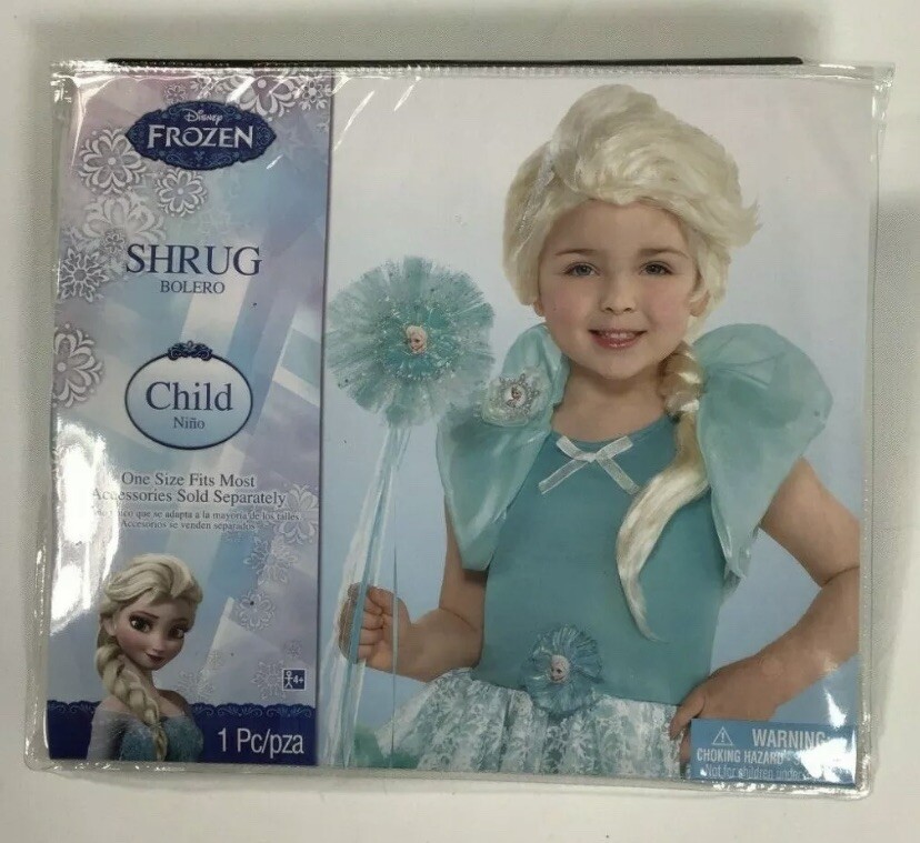 New Disney Frozen Elsa Child Shrug Princess Fairy Costume Dress – Kids Halloween