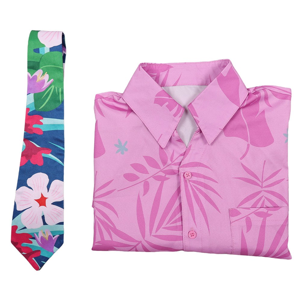 Zoo 2 Nick Wilde Cosplay Costume Shirts Tie Tops T-shirts Halloween Fancy Dress