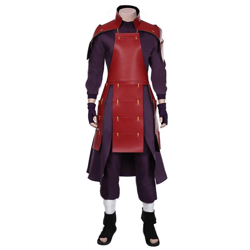 Naruto Shippuden Uchiha Madara Armor Cosplay Costume Anime Convention Ninja Cos