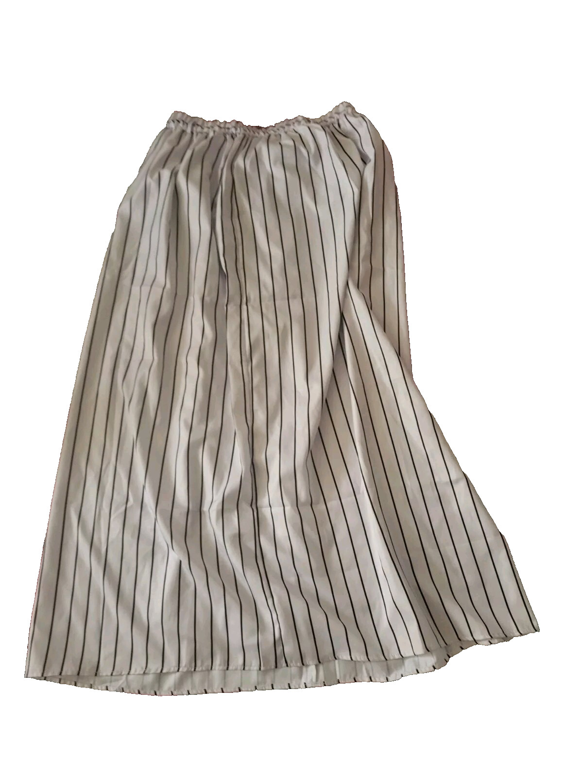 NEW NWT Cosplay Steampunk XL womens long black white stripe skirt costume 3xl