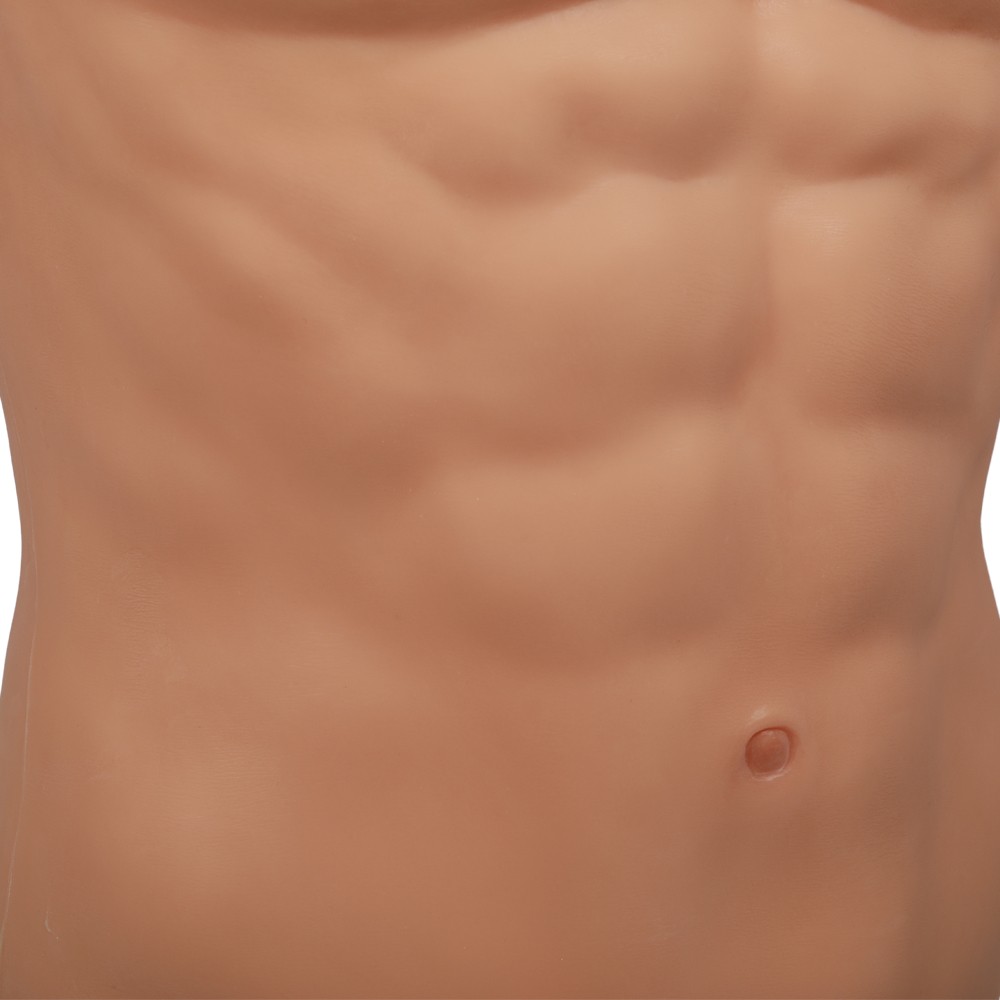Cosplay Silicone Fake Chest Male Suit Round Neck Muscle Artificial Simulation