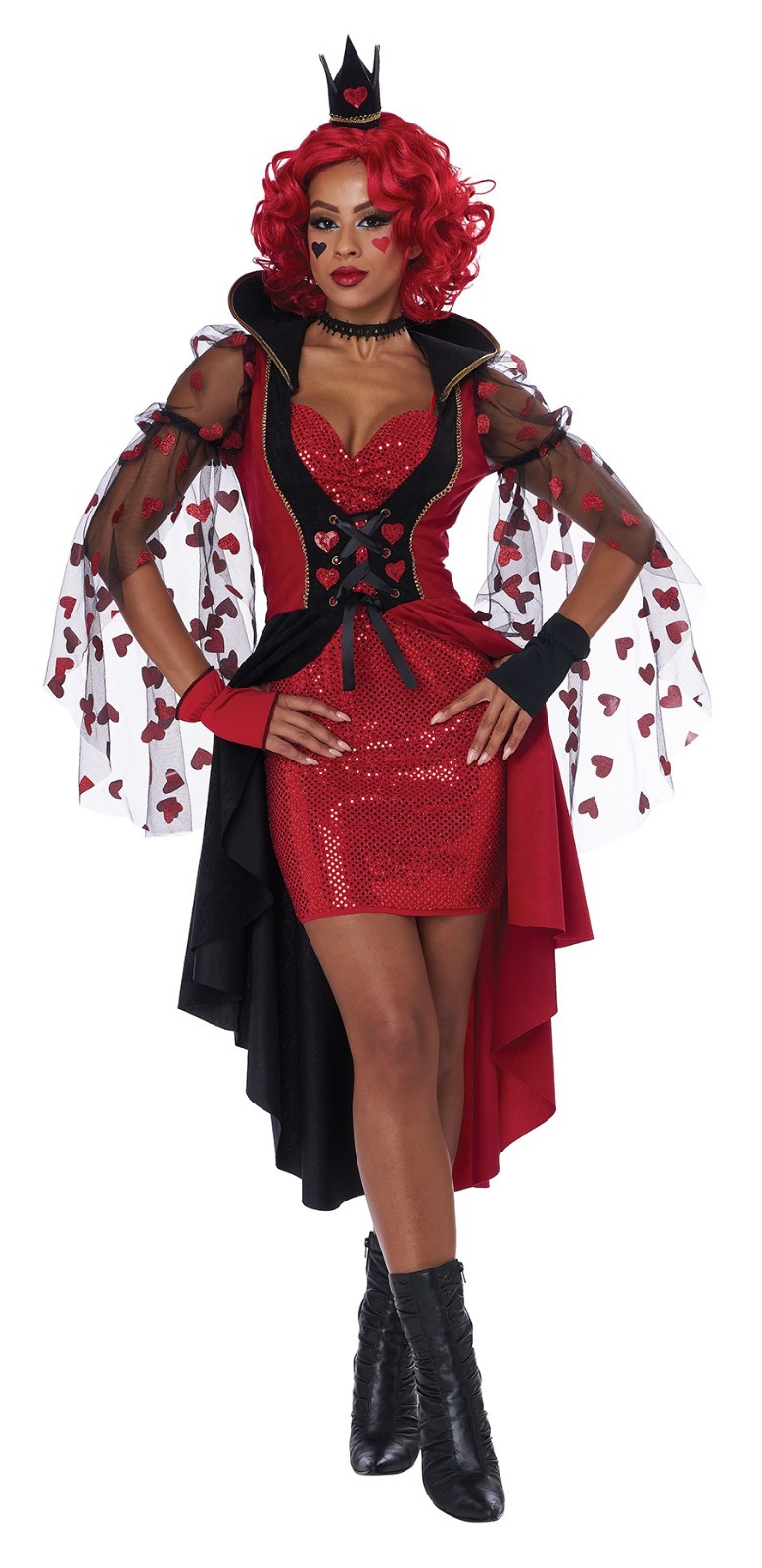 Queen of Hearts Cosplay Dress Alice In Wonderland Adult Costume