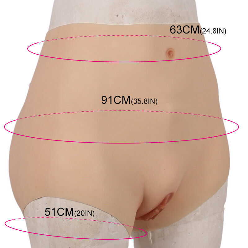 Silicone Short Panty Thicken Hip Underwear Vagina Pant For Transgender Cosplay