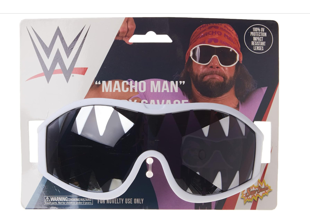 Sunglass Sun-Staches WWE Official Macho Man Shark Teeth UV400 One Size SG3332