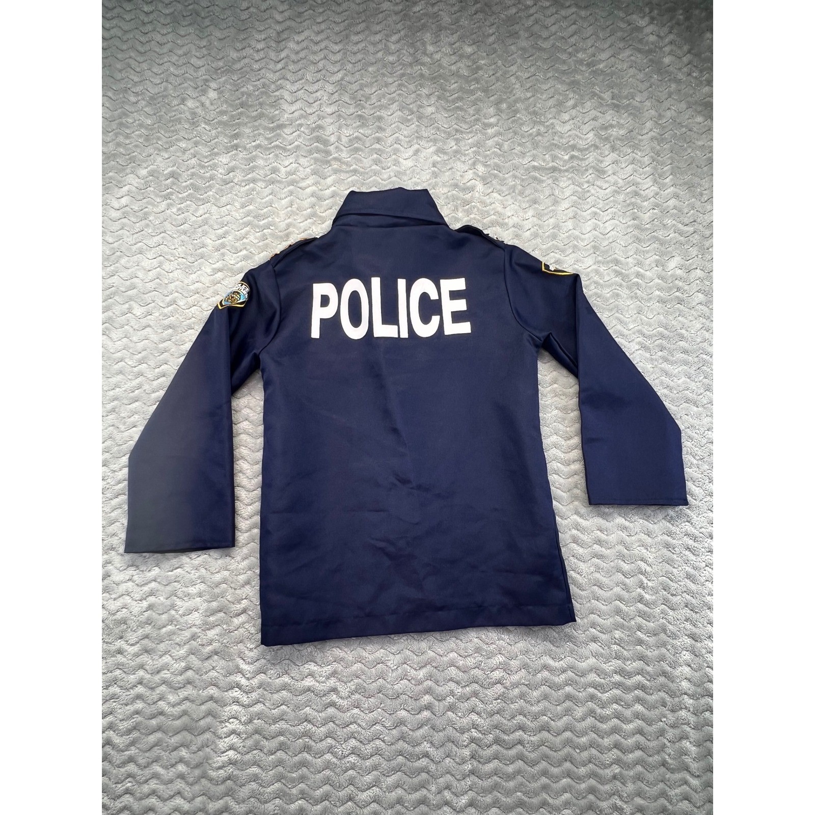 Kids Police Officer Costume Shirt Dress Up Pretend Play Halloween