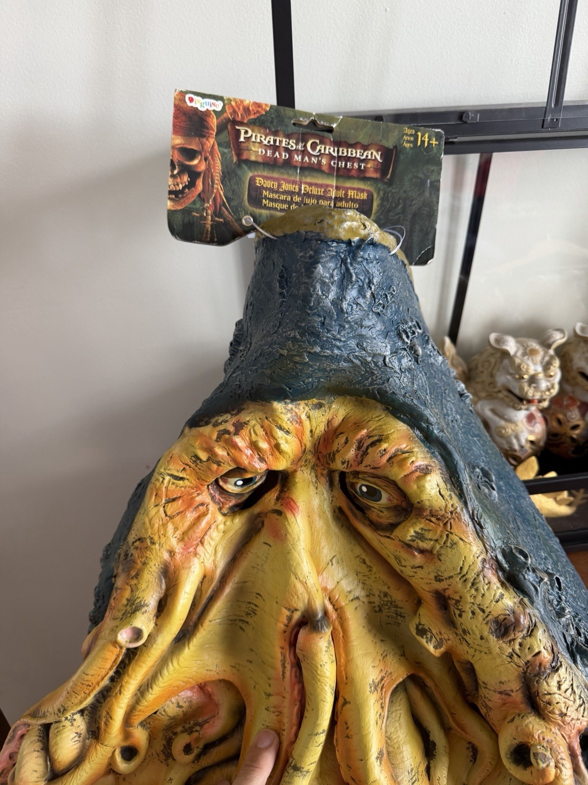 Davy Jones Mask Pirates of the Caribbean Halloween Disney 2006 Heavy Duty Rubber