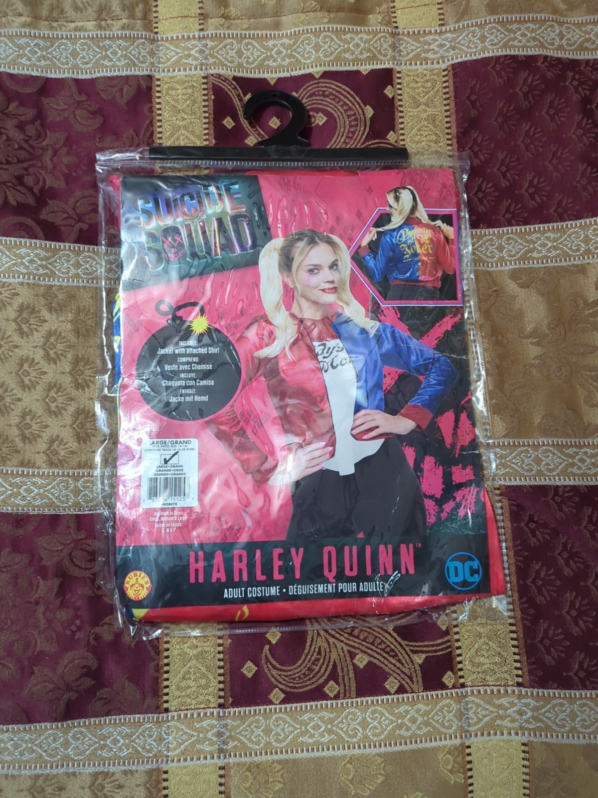 Rubie’s Suicide Squad Harley Quinn Adult Costume Jacket with Attached Shirt