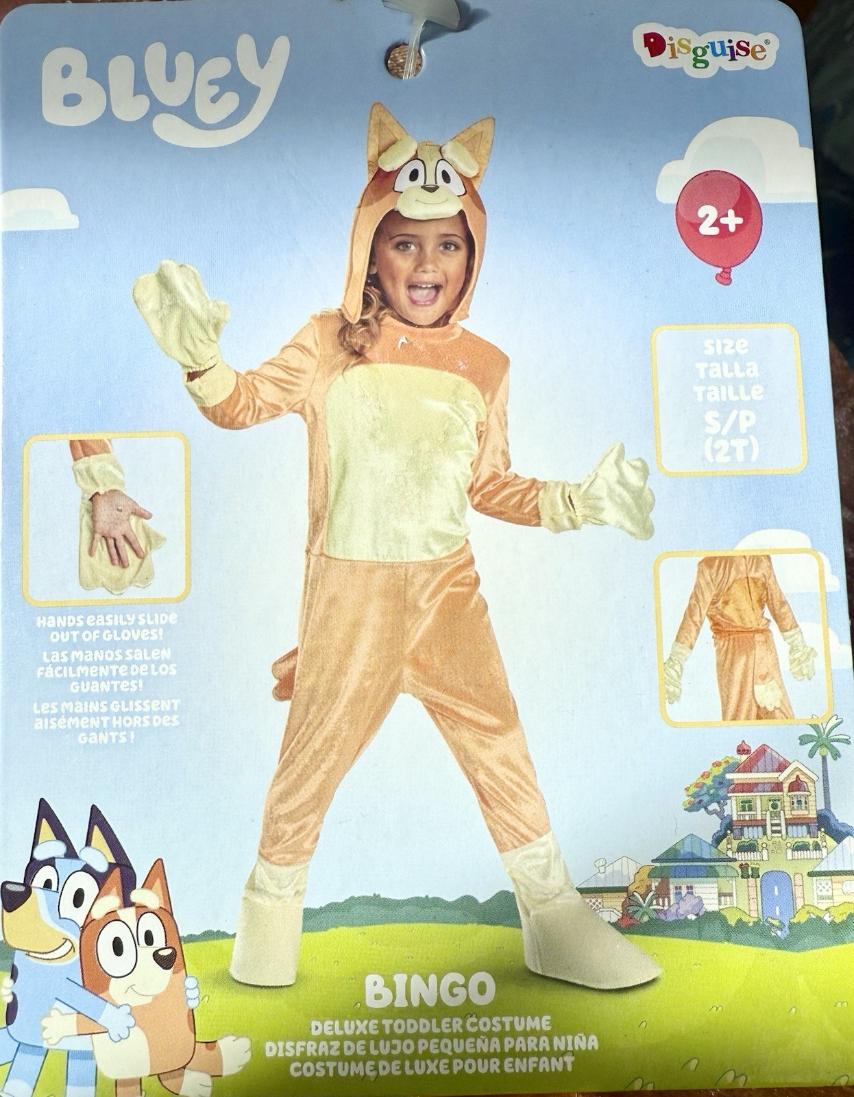Bingo Costume 2T Dress Up Outfit Bluey Dog Jumpsuit New FAST SHIPPING