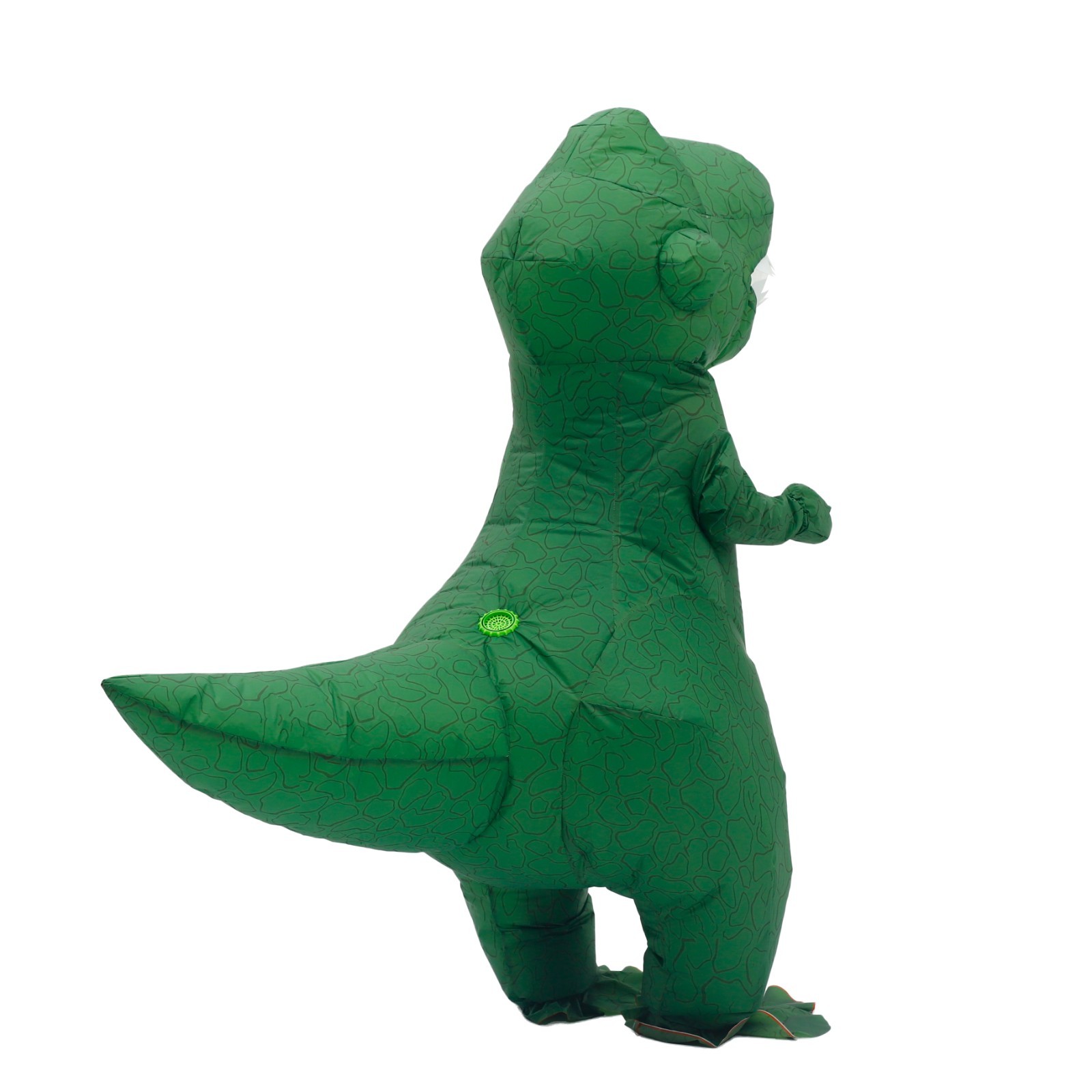 Cute Green T-rex Inflatable Costume Adult Blow Up Halloween Cosplay Party Outfit