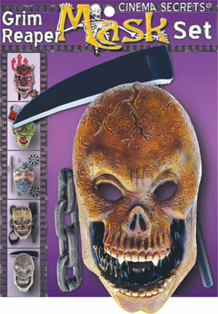 Cinema Secrets Grim Reaper Accessory Kit (Mask, Sickle/Scythe, Cuff with Chain)