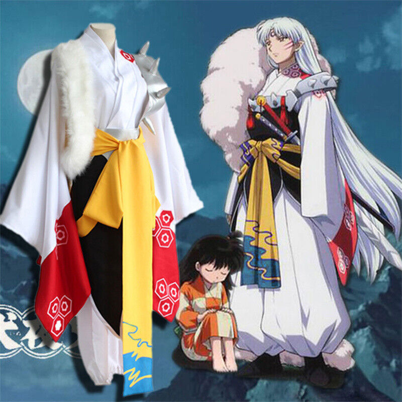 Anime Inuyasha Sesshomaru Cosplay Full Set Costume Suit Halloween Party Gifts