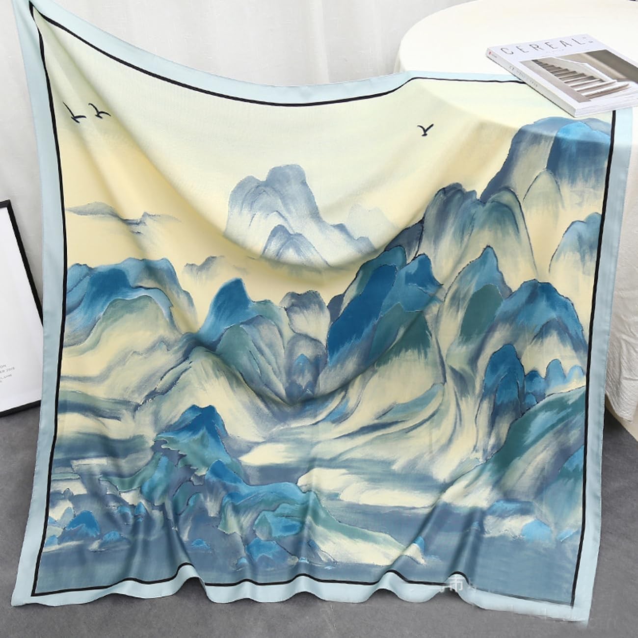 XL 43 Inch Extra Large Square Scarf Fashion Scarves Silk Feeling Hair Ba104