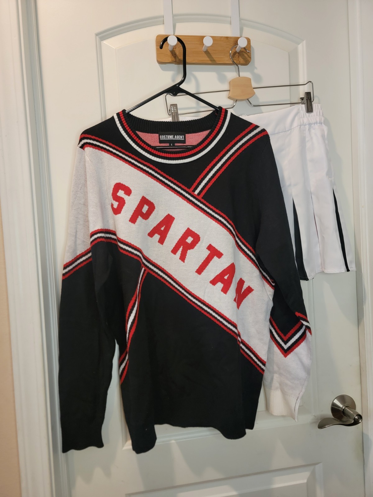 SNL Women’s Spartan Cheerleading Uniform featuring Sweater & Skirt! Many Sizes!