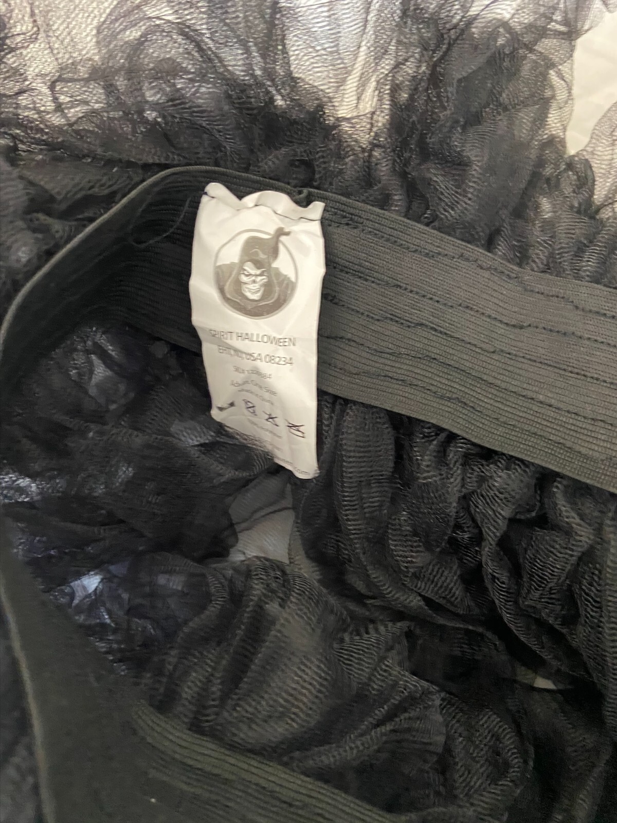 Spirit Halloween Black Tutu 100% Polyester Costume Party One size