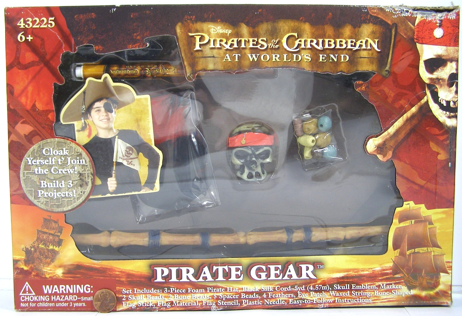 Disney Pirates of the Caribbean At Worlds End Pirate Gear 43225 Mega 2007 W6B