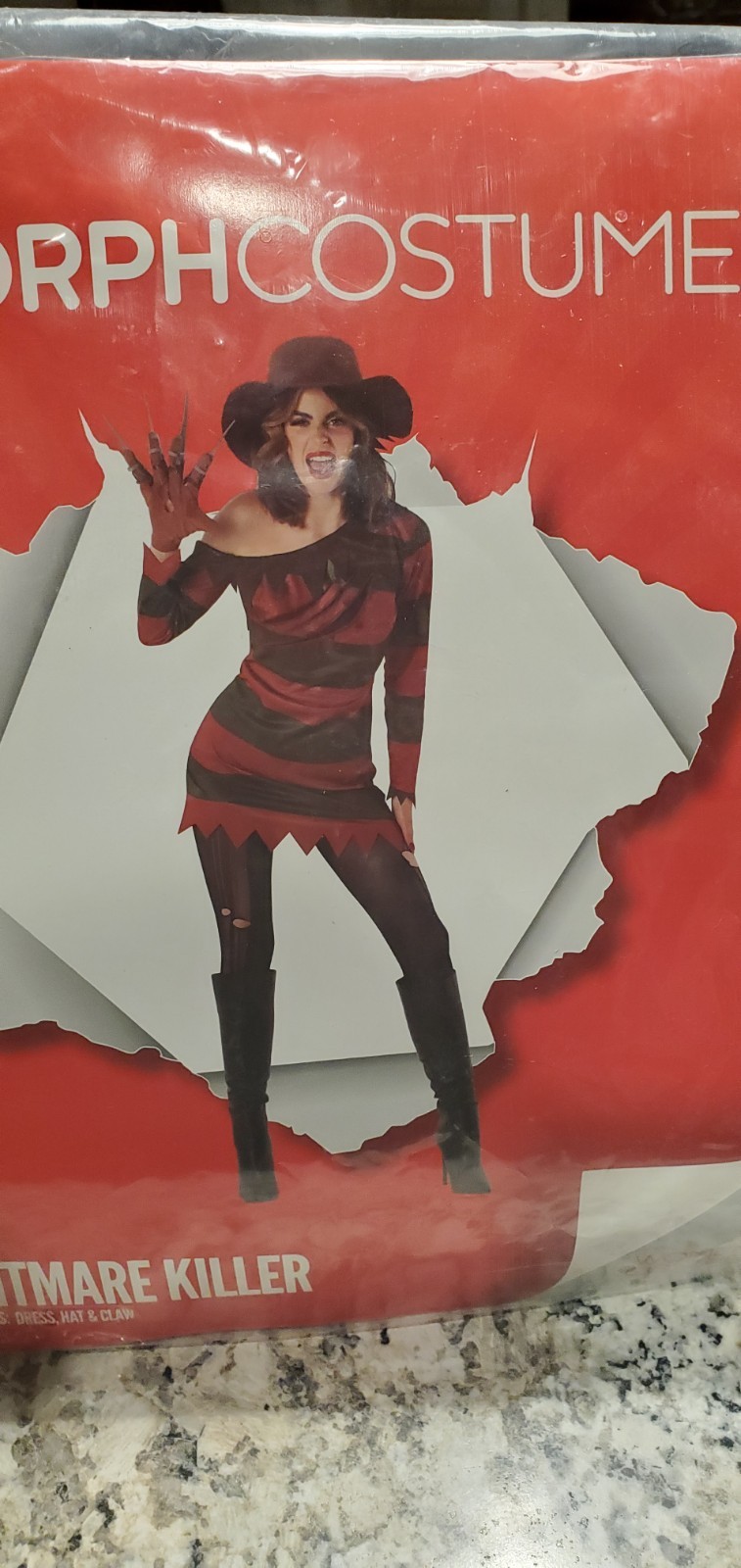 Morph Freddy Kruger Women’s Costume-Pre-owned-Size:M