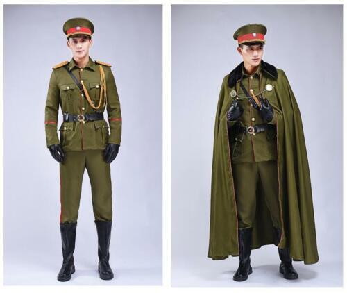 Male Military Army Cosplay Uniform Costume Outfits Party Full Suit Sets New