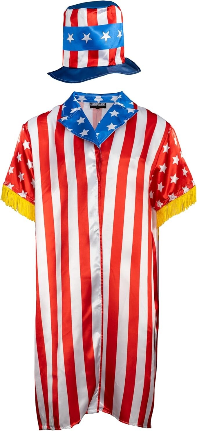 Boxing Movie Parts 1-3 Apollo Character Halloween Cosplay Costume Jacket and Hat