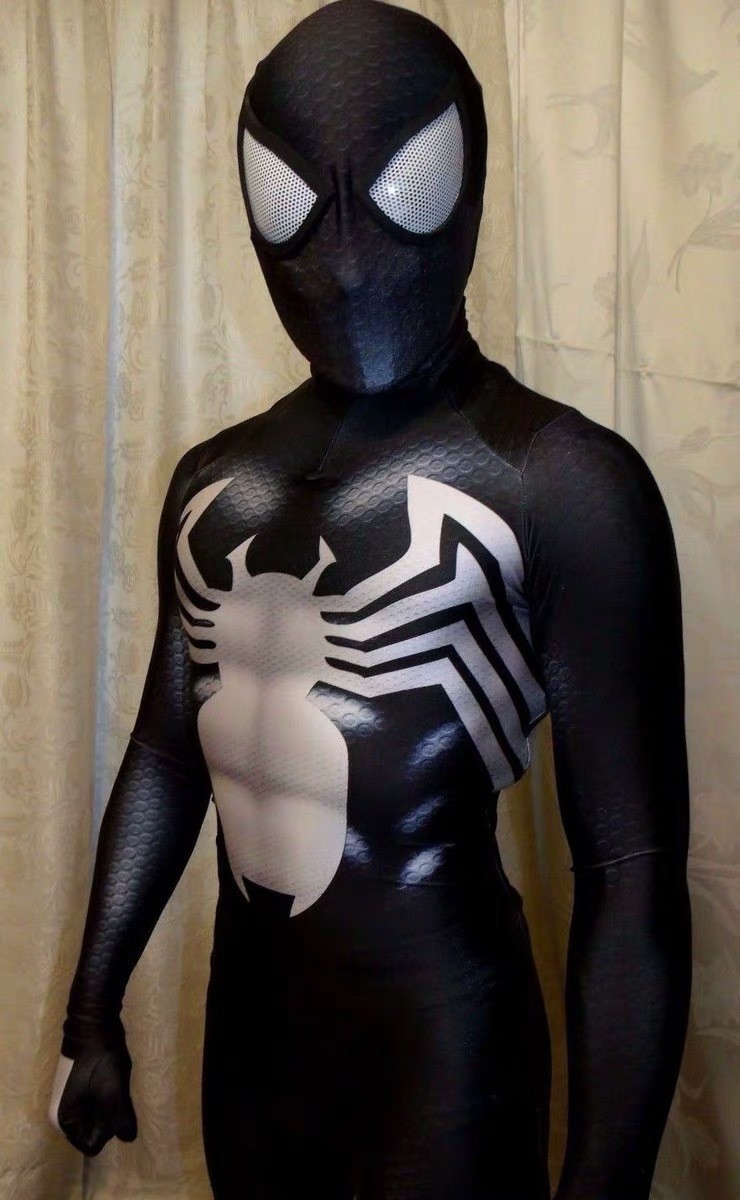 Venom Spider-Man Cosplay Costume Jumpsuit 3D Printed Zentai Suit Fan Halloween