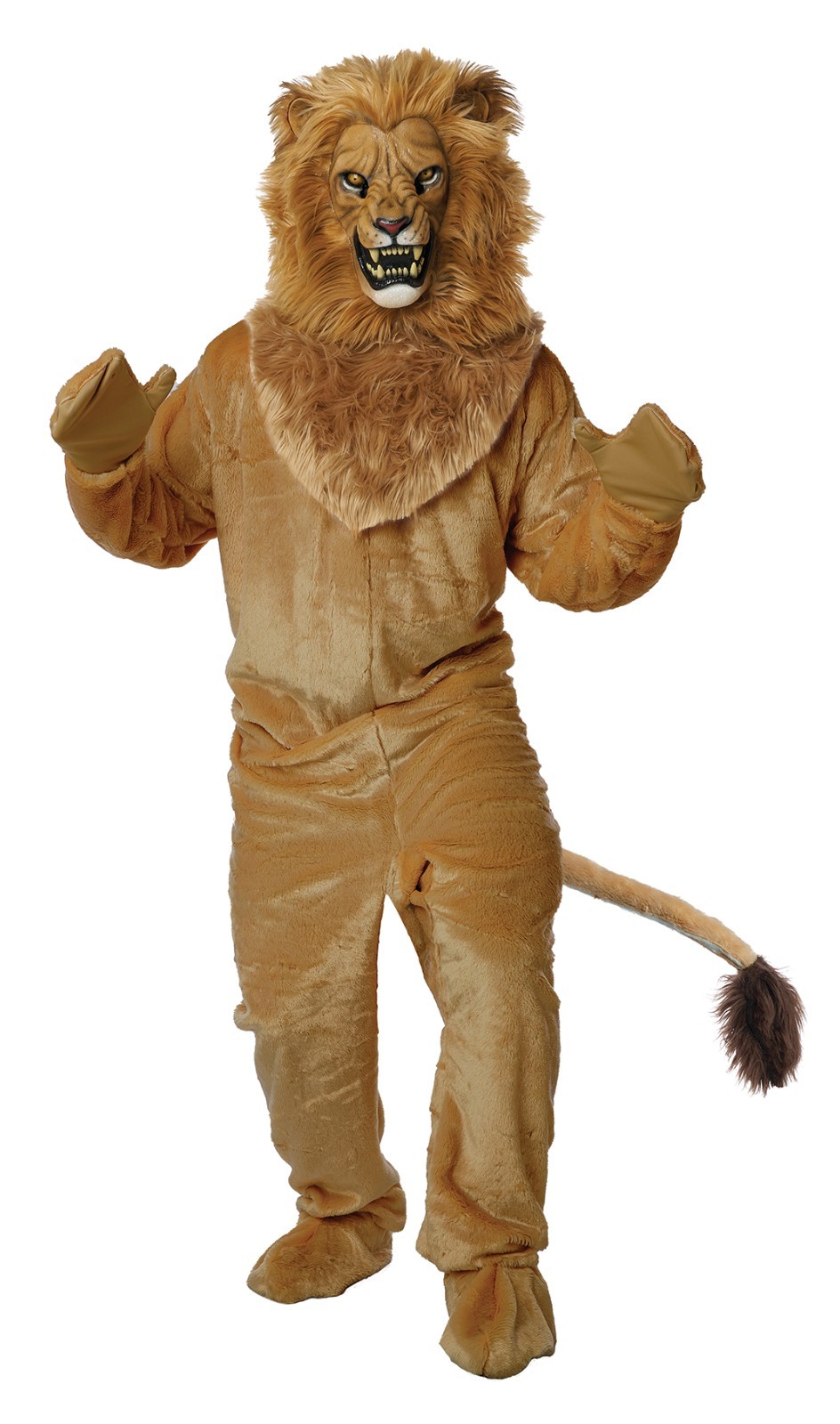 Lion Jumpsuit with Mask Adult Costume